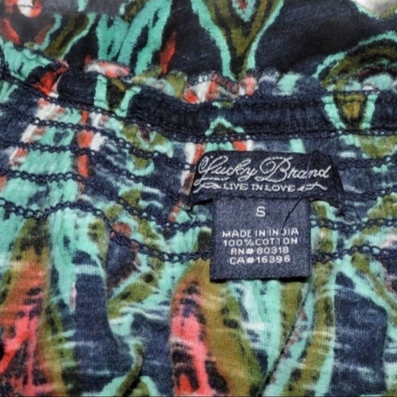 Lucky Brand Peacock Blouse - Picture 4 of 5